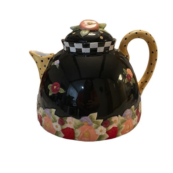 Mary Engelbreit Floral Teapot - Picture 1 of 9